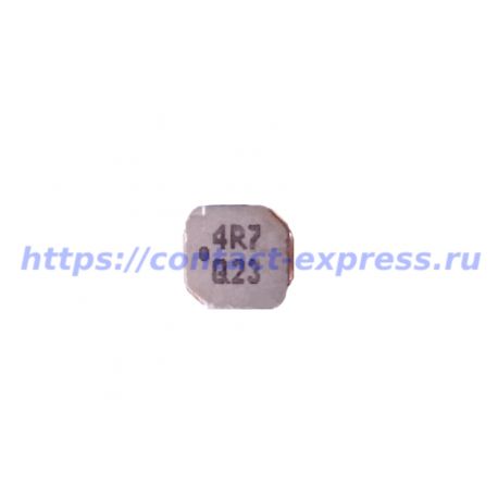 Фото дросселя 4R7, размеры 3 x 6 x 6 мм