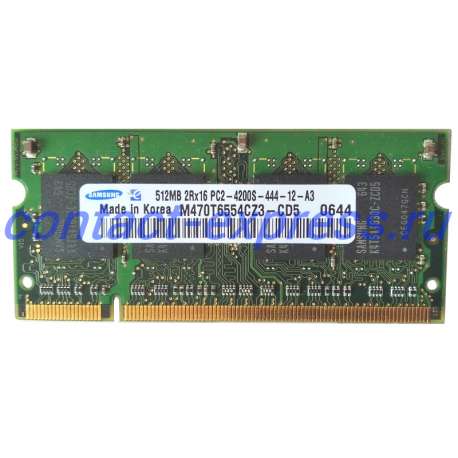 Фото модуля памяти Samsung M470T6554CZ3-CD5 512MB DDR2